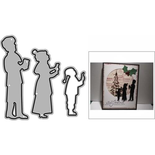 New Little Boy Girl Child Craft Embossing Mold 2021 Metal Cutting Dies for DIY Decor Scrapbooking Album Card Making No Stamps