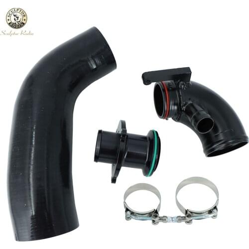 Silicone Intake Hose Pipe Turbo Inlet Elbow Muffler Delete For VW Golf MK7 R Audi 2015+ V8 MK3 A3 S3 TT ea888 3gen engine