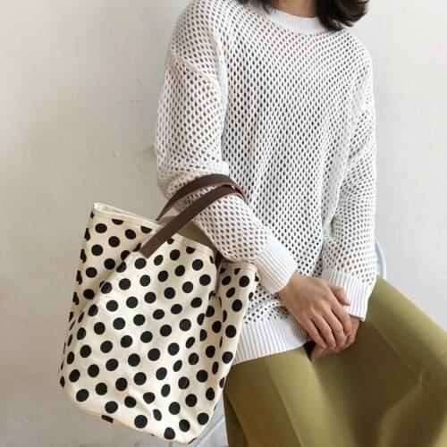 Girls Bag Canvas Bucket Vintage Totes Handbags Casual Solid Hasp Flower SOFT High Quality Handbag for Teenages Women Bag