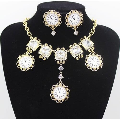 Dangle Earrings for Women Clock Asymmetrical Statement Earring Long Drop Earring hot sale Set Pearl Fashion Jewelry Ear Decorate