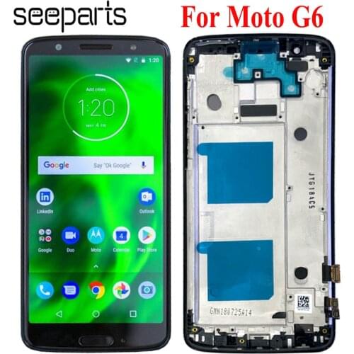 LCD For Motorola Moto G6 XT1925 LCD Display Touch Screen Digitizer Assembly 100% Tested For Moto G6 LCD Display Replacement
