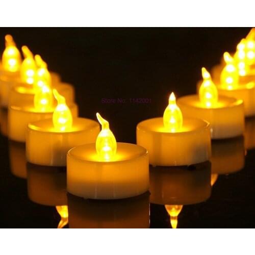 240 pieces 12Pcs/set Remote controlled battery operated LED candles/controller flickering flameless votive tealight lamp Wedding