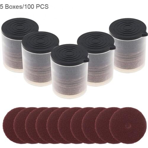 5 Boxes/100pcs Mini Sandpaper Polishing Plate Sand Cut-off Wheels for Electric Grinder Accessories Supplies New