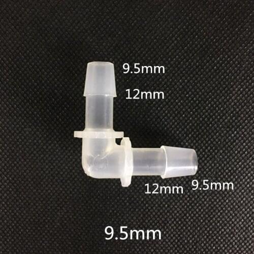 9.5mm ELBOW 90 Degree Plastic Barbed Pipe Connector Hose Joiner Pond