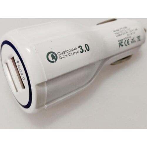 DIYKIT Quick Charge 3.0 Car Charger For Mobile Phone Dual Usb Car Charger 3.0 Fast Charging Adapter Mini Usb Car Charger