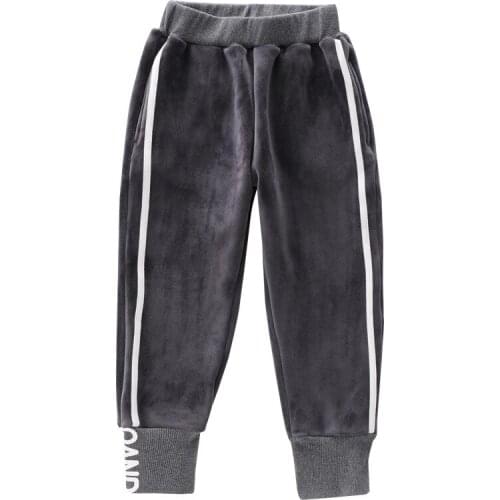 Girl velvet trousers Girl winter plus velvet casual pants Girls cold-resistant warm childrens pants Girls' casual pants