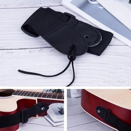 High Density Buckle Black Classical Ukulele Guitar Belt for Daily Life