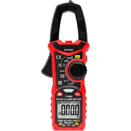 Hot Sale AC Direct Current Digital Clamp Meter Voltage Multimeter Resistance Test Tool HT206D