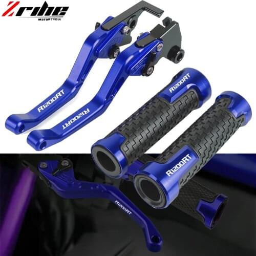 For BMW R1200RT R 1200RT 2010 2011 2012 2013 Motorcycle Accessories CNC Brake Clutch Levers Handlebar Hand Grips R1200RT logo