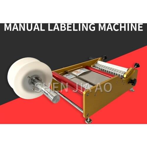 Manual Labeling Machine TL35 Self-adhesive Bottle Labeling Machine Desktop Semi-automatic Round Bottle Labeling Machine 1PC