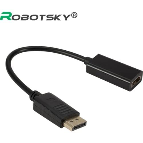 1080P DP Cable Display Port to HDMI-compatible Converter Displayport HDMI Compatible Cable for HDTV PC Laptop Monitor Project