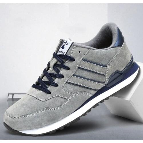 Leather Men Shoes Sneakers Breathable Mens Running Shoe Leisure Male Sneaker Non-slip Footwear Rubber Adult Tennis 2021 Trainers