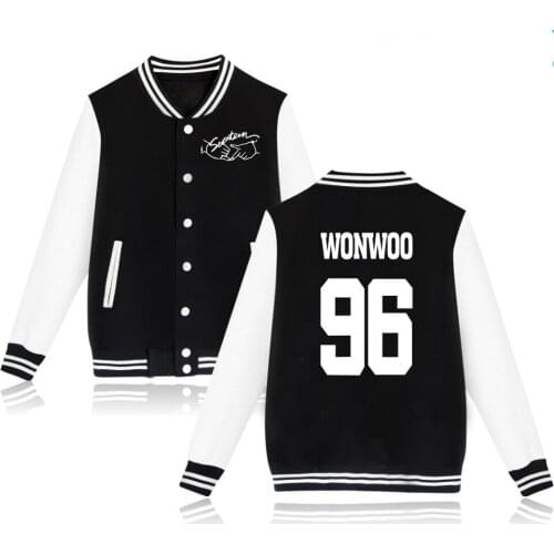 KPOP SEVENTEEN The Same Style Baseball Jacket Uniform Coat Fashion Harajuku Sweatshirt Hoodies Autumn Winter Jackets Clothes