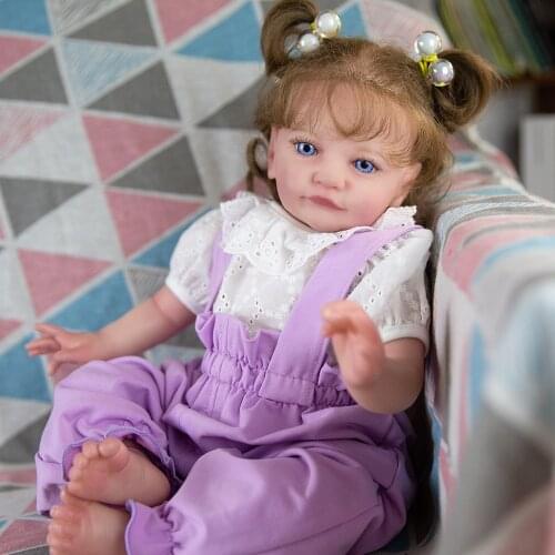 Hoomai 20" Cute doll Lifelike Reborn Baby Doll Soft Silicone Vinyl Dolls Toy For Child Birthday Reborn Baby Doll