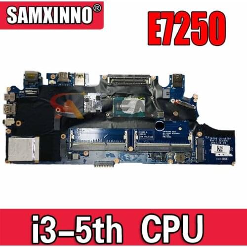 100% working for Dell Latitude E7250 Motherboard Intel Core i3-5010U 2.1GHz CPU 2PVP8 02PVP8 CN-02PVP8 ZBZ00 LA-A971P tested ok