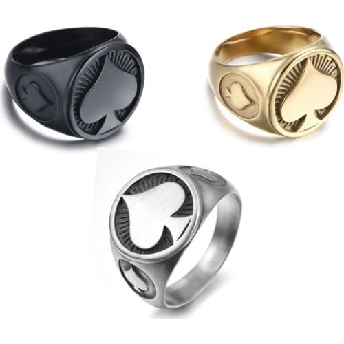 Titanium Steel Jewelry Mens Fashion Peach Heart Ring