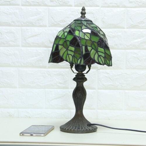 Tiffany Table Lamp E27 Baroque Bedroom Bedside Lamp Creative Fashion Retro Table Lamp