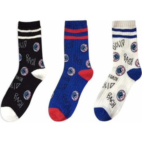 New Arrival 2017 European Popular style Funny The Eyes socks Cute Cotton Japanese Creative Harajuku For Women&Men