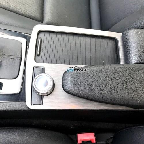 Carmonsons Console Armrest Stickers Trim Cover for Mercedes Benz C Class W204 C180 C200 2008-2014 LHD Accessories Car Styling