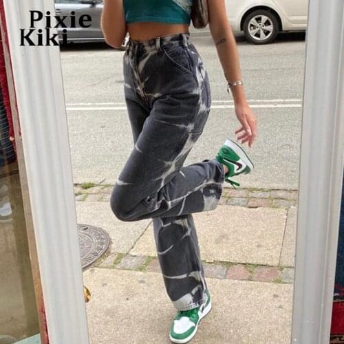 PIXIEKIKI Women's Straight Jeans