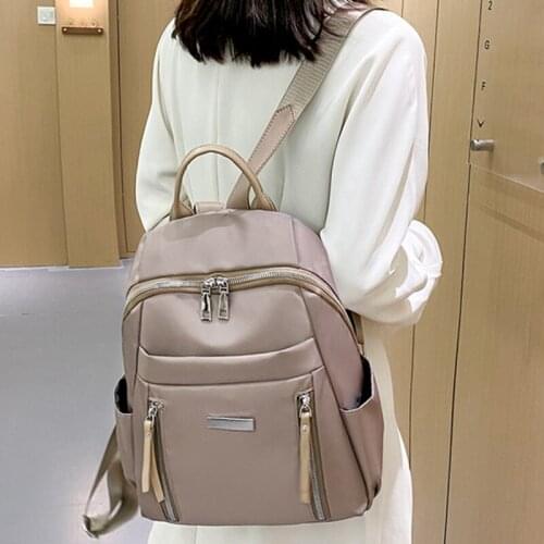 Women Anti-theft Backpack Oxford Large Female Shoulder Bag Large Capacity Simple Style Casual Mochila Travel