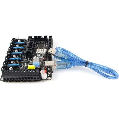 S6 V1.2 ARM32-bit Main Control Board Support 6X TMC Drivers Color Touch Screen 3D Printer Accessories