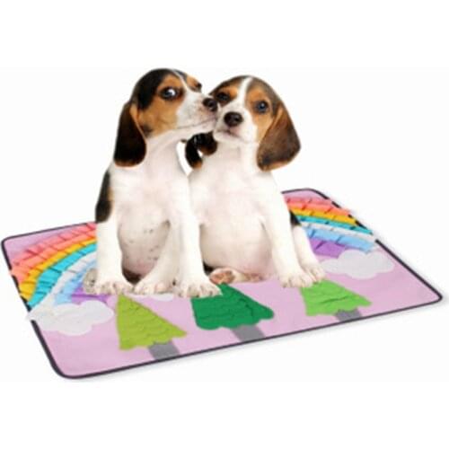 Pet Dog Snuffle Mat Pet Sniffing Training Blanket Detachable Fleece Pads Dog Mat Relieve Stress Nosework Puzzle Toy Pet Nose Pad