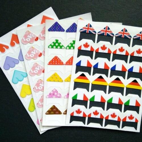 10Sheets Photo Corner Sticker Paper Sticker Cute Book Bag Stickers Small Kid Classic Toy Home Decor Scrapbooking Paper Crafts