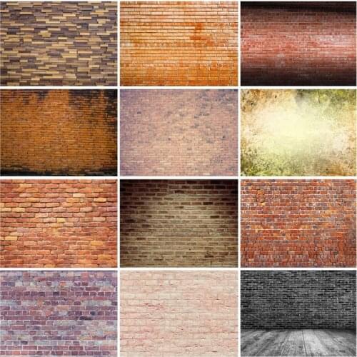 Vintage Brick Wall Backdrop Vinyl Photography Backdrops Photographic Background For Photo Studio Props 210327CAZ-02
