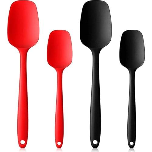 Teyaao 1PCS Silicone Spatula for Frying Pan Kitchen Spatula Spoon Silicone Pastry Spatula Baking Cooking Accessories