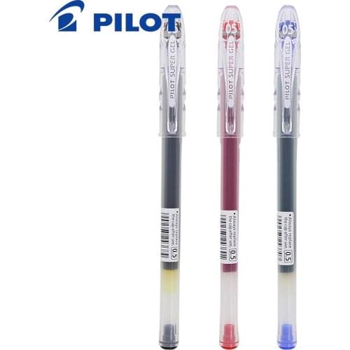 3pcs Japan Pilot BL-SG-5 Gel Pen Large Capacity Student Exam Special Water Pen Writing Smoothly 0.5mm