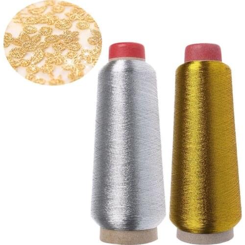 3000M Metallic Thread Embroidery Gold Silver Machine Embroidery Threads Polyester Sewing Thread Spools for Embroidery