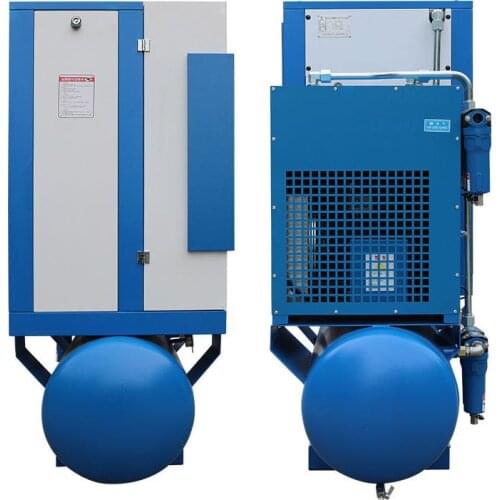 40cfm Rotary Screw Air Compressor 230V/460V 60Hz/3pH 150psi 10HP with 350L Air Tank