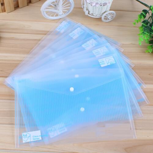 5pcs/lot High capacity Transparent File folder A4 for Documents A4 Document Bag Clear File Bag Office School Stationery