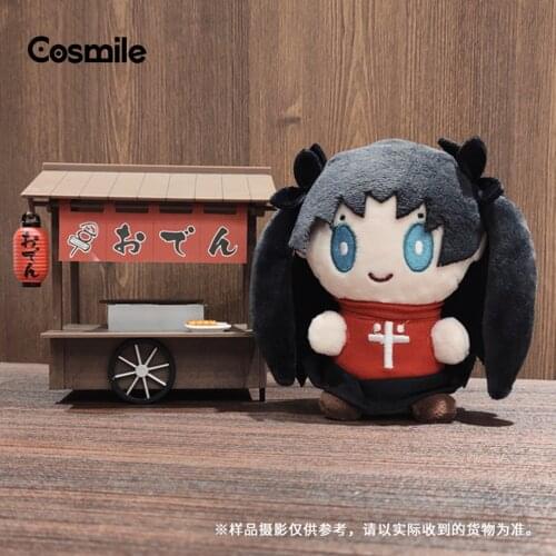 Anime FGO Fate/Grand Order Tosaka Rin 10cm Strap Plush Doll Toy keychain Pendant Cosplay C