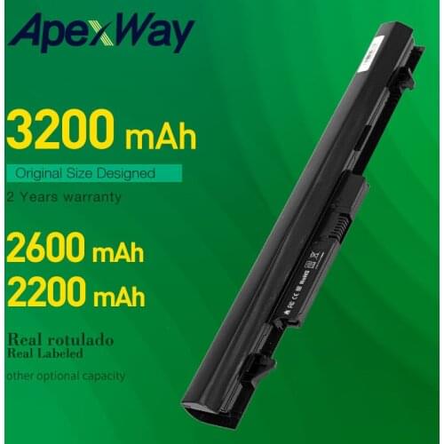 Apexway 4 cells 740715-001 15-h000 15-S000 Laptop Battery Batteries For HP 240 G2 CQ14 CQ15 OA04 HSTNN-PB5S HSTNN-LB5S Black