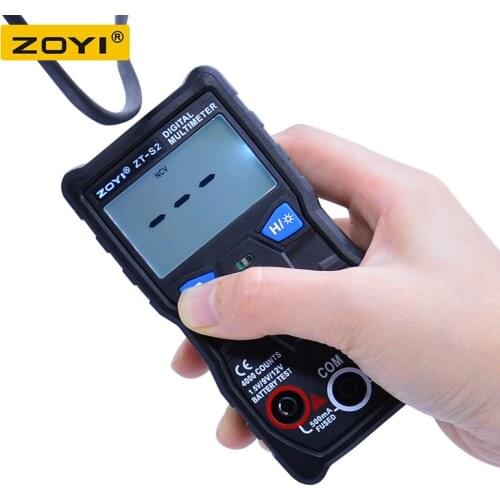 ZOYI Digital Multimeter True-RMS intelligent NCV 4000 Counts AC/DC Voltage Ohm Battery Test Tool rm409b Automatic multimetro