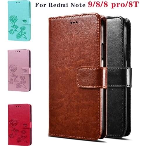 Redmi Note 9 Flip Case For Xiaomi Redmi Note 8T 8 Pro Cases Screen Protector Cover Leather Wallet Coque Funda Capas Bag