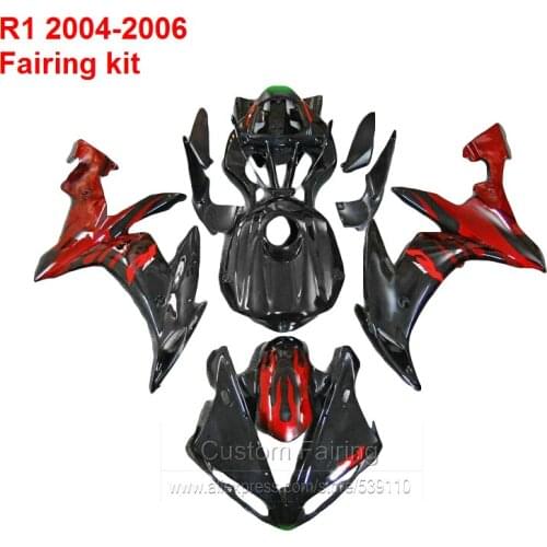 For YAMAHA YZF R1 2004 2005 2006 Fairing kit ( ) Free shipping Injection fairings XL01