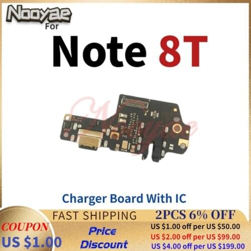 For Xiaomi Redmi Note 8T USB Dock Charger Port Charging Plug Flex Cable Microphone MIC Headphone Audio Jack Board