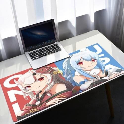 Game Pad Mouse Kawaii Hololive Gaming Non-slip Mat Computer Carpet Keyboard For Computer Desk Pads Pc Mats Mause Speed Carpets