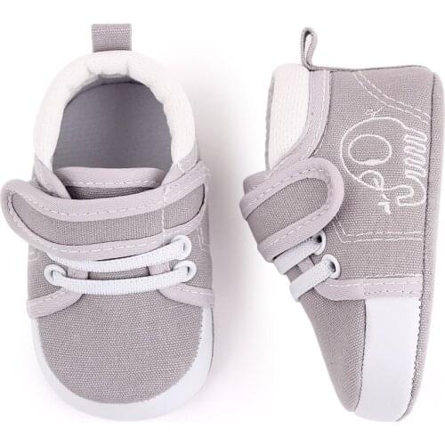 Baby Boy Shoes Classic Canvas Sports Sneakers Soft Sole Anti-slip Newborn Infant Shoes For Boy Prewalker First Walkers