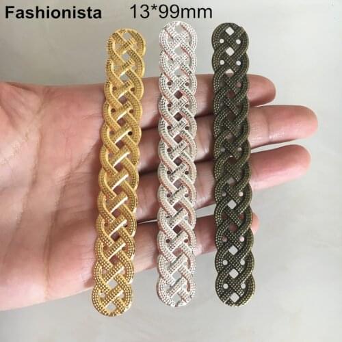 50 pcs Metal Twist Long Connectors For Jewelry Projects,13*99mm,Gold-color,Silver-color,Bronze,DIY Supplies For Handmade Crafts