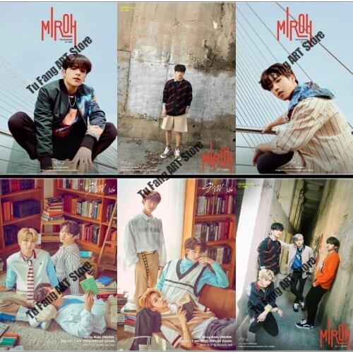 Korean Boy Group DIY 5D Diamond Painting Stray Kids Kpop Mosaic Diamond Embroidery Full Round Cross Stitch Kits Room Decoration