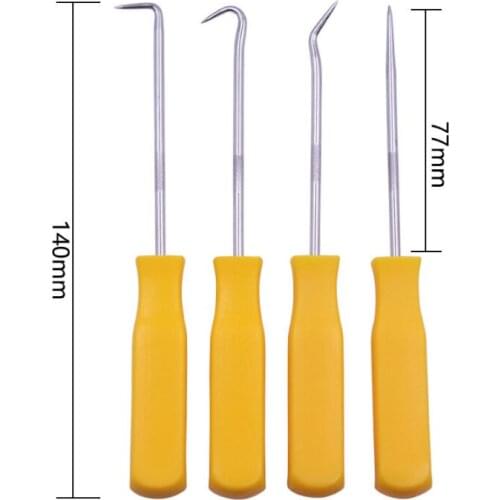 New! Car Stainless Steel Oil Seal Screwdriver Craft Hobby Auto Small Parts O-Ring Seal Remover Hook disassembly Tool Kits