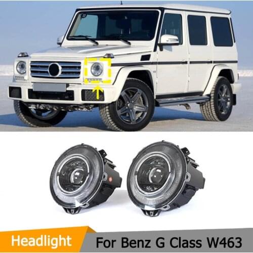Black w463 LED head lamp for Mercedes-Benz G Class W463 G500 G550 G63 AMG G55 AMG new style LED headlights