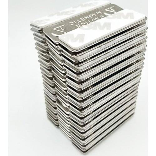 10pcs Strong Magnetic Name Tags Badge Metal Fastener ID Card Durable Attachment Holder GK99