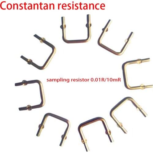 Manganin resistance / sampling resistor 0.01R/10mR / pitch 10mm / 1.5mm diameter 20pcs