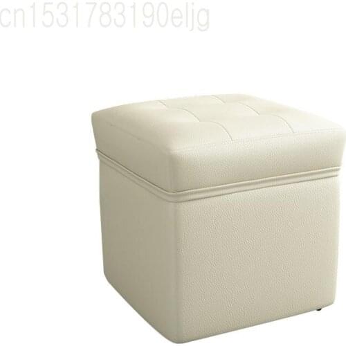Home Door Change Shoe Stool Leather Low Stool Storage Storage Stool Clothing Store Fitting Room Rest Chair Stool Sofa Pier