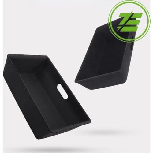 Tesla Model Y 2021 Under Seat Storage Box High Capacity Organizer Case Felt Cloth Drawer Holder Car Interior Accessories